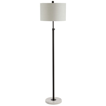 June 65" Adjustable Metal/Marble LED Floor Lamp - JONATHAN Y